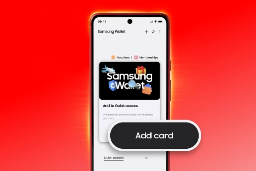 First-time user setup through Samsung Wallet